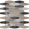 See Daltile Infinite Mirage 1 in. x 4 in. Hexagon Mosaic - Forever Aura