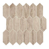 See Daltile - Marble Attache - 2 in. x 5 in. Travertine Mosaic Hex Porcelain