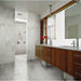 Daltile - Carrara White 12 in. x 24 in. - Honed - Room Scene