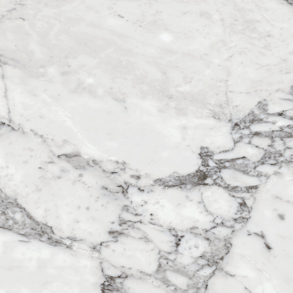 Daltile Marble Attache Lavish 24 in. x 24 in. Colorbody Porcelain Tile - Polished Pearl Arabesque
