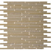 See Daltile - Opulence Frosted Gloss Iridescent Mosaic - Sandstone