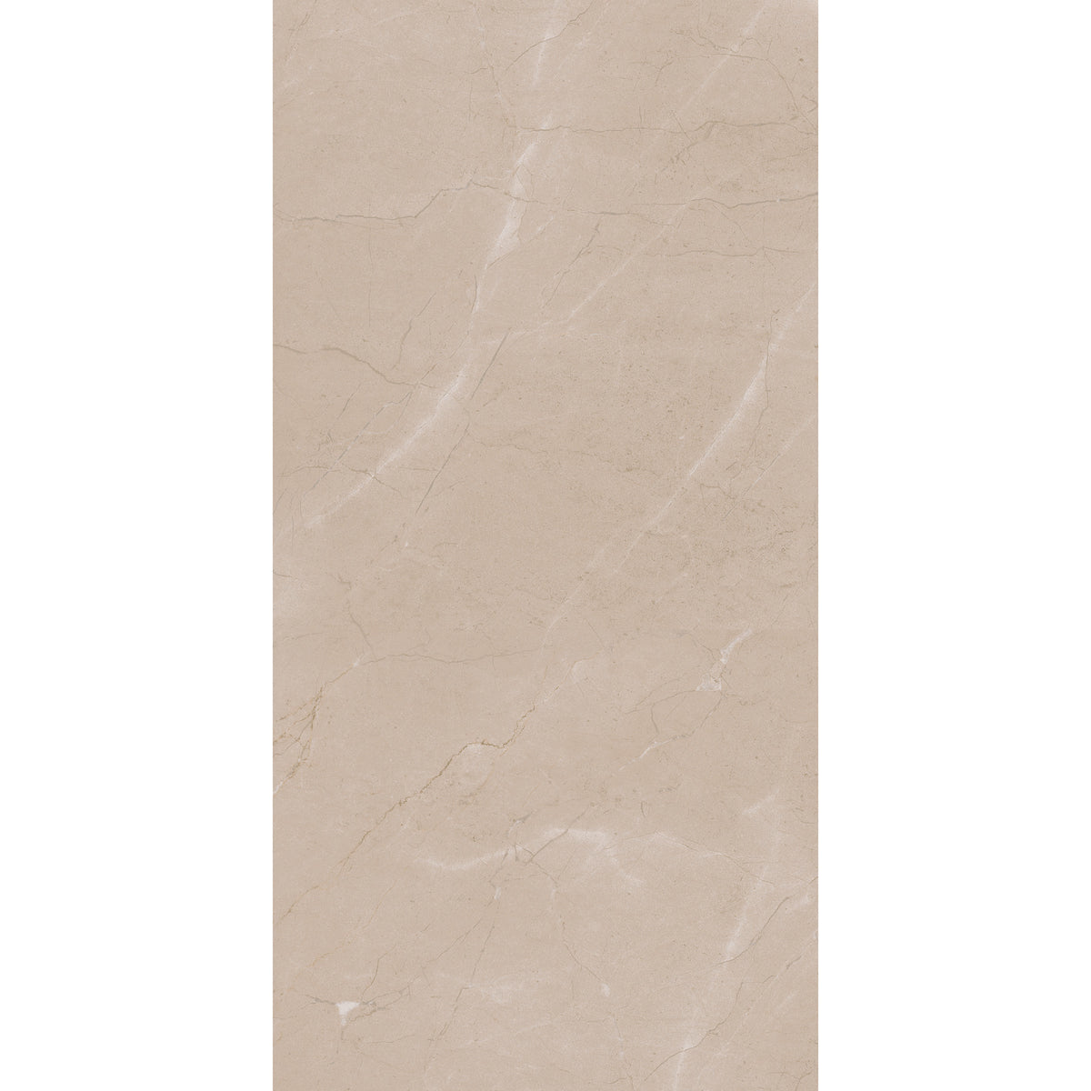 Daltile - Perpetuo - 12 in. x 24 in. Glazed Porcelain Floor Tile - Elegant Beige Polished 2