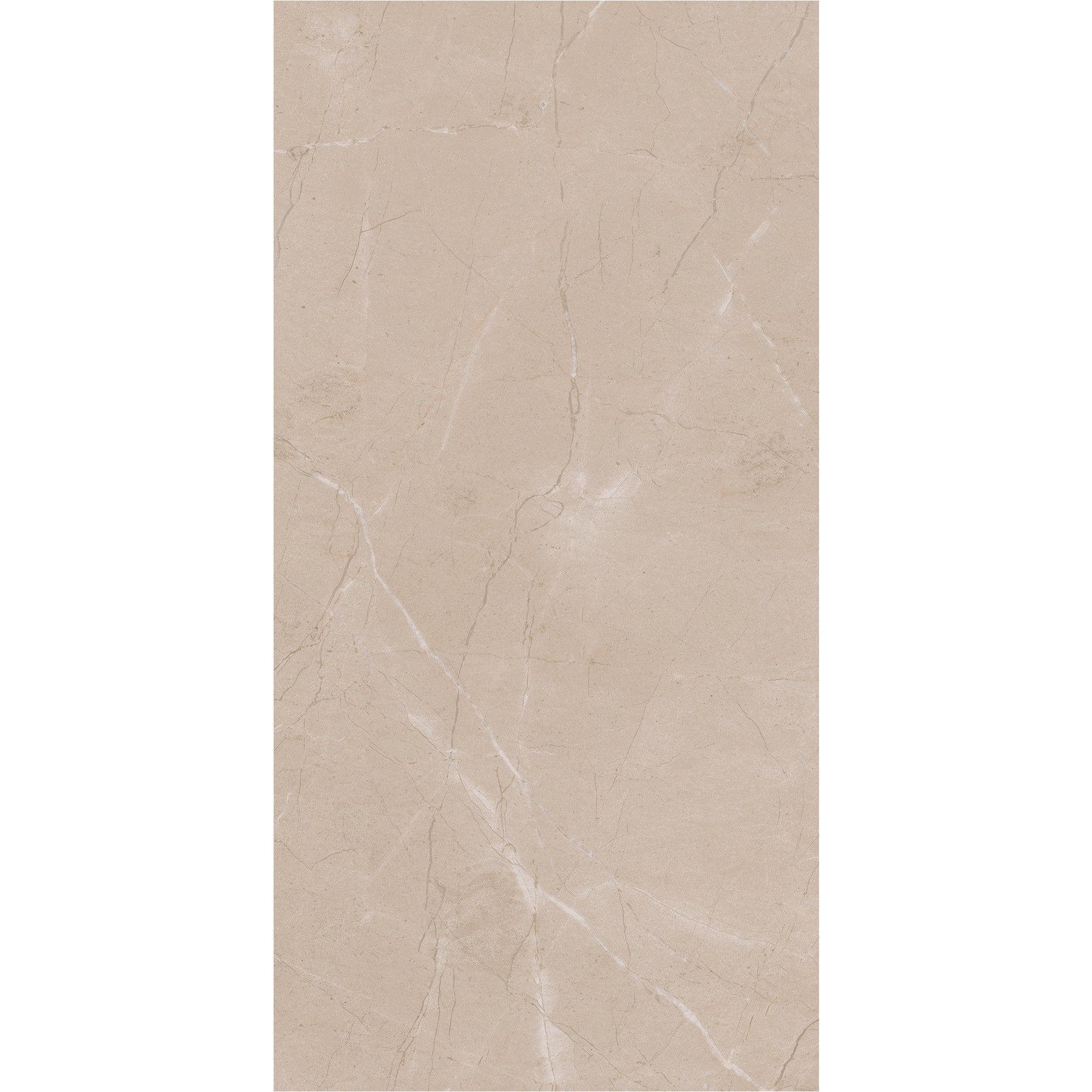 Daltile - Perpetuo - 12 in. x 24 in. Glazed Porcelain Floor Tile - Elegant Beige Polished