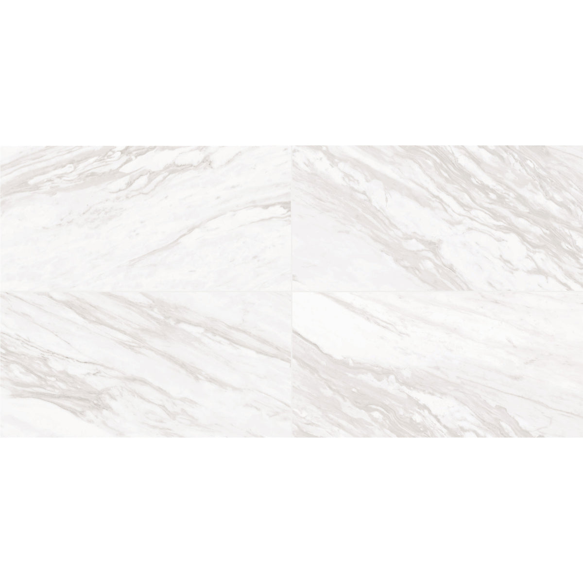 Daltile - Perpetuo - 12 in. x 24 in. Glazed Ceramic Wall Tile - Timeless White Variation