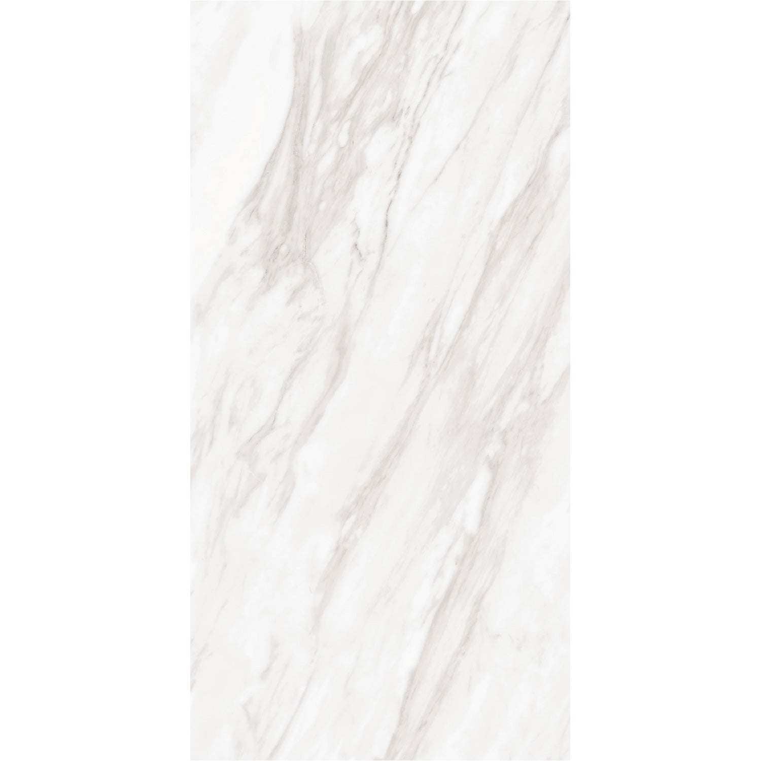 Daltile - Perpetuo - 12 in. x 24 in. Glazed Porcelain Floor Tile - Timeless White Polished