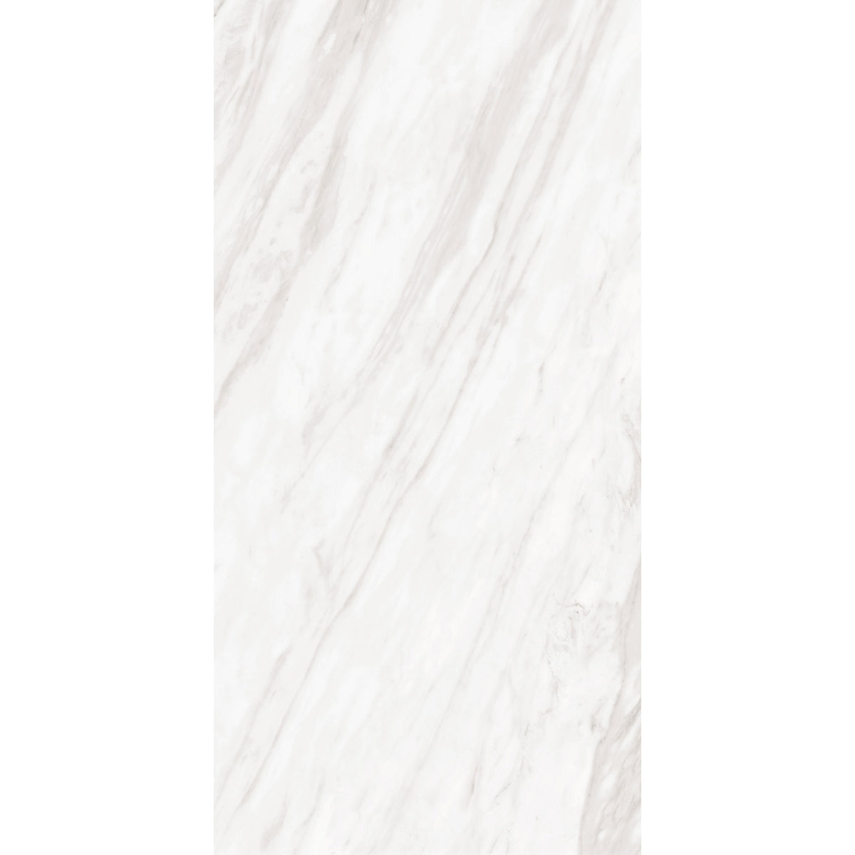 Daltile - Perpetuo - 12 in. x 24 in. Glazed Porcelain Floor Tile - Timeless White Polished 3