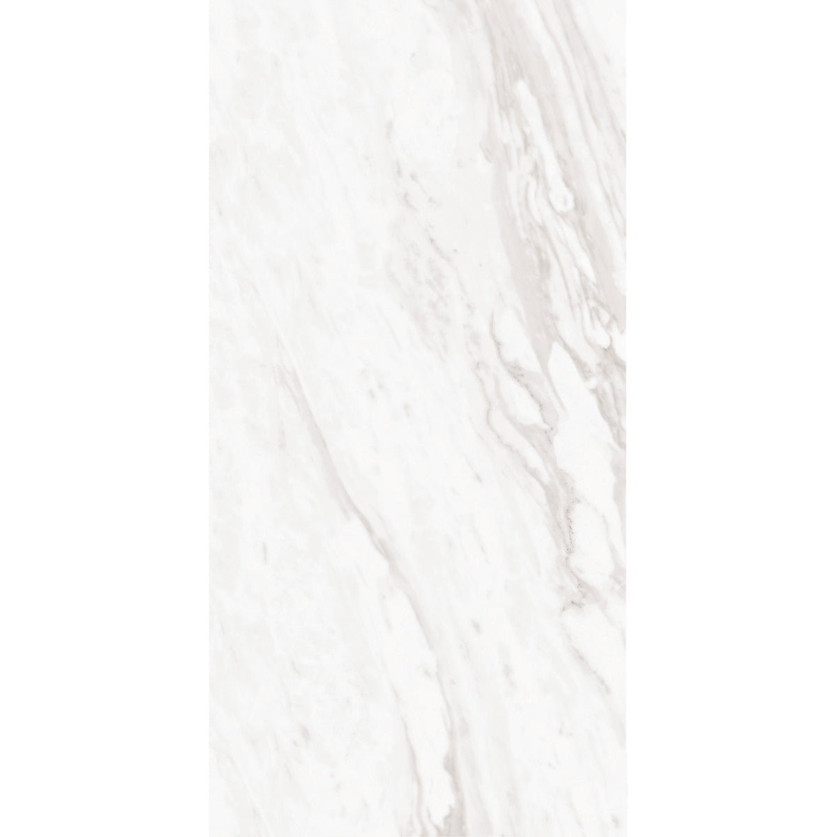 Daltile - Perpetuo - 12 in. x 24 in. Glazed Porcelain Floor Tile - Timeless White Polished 4