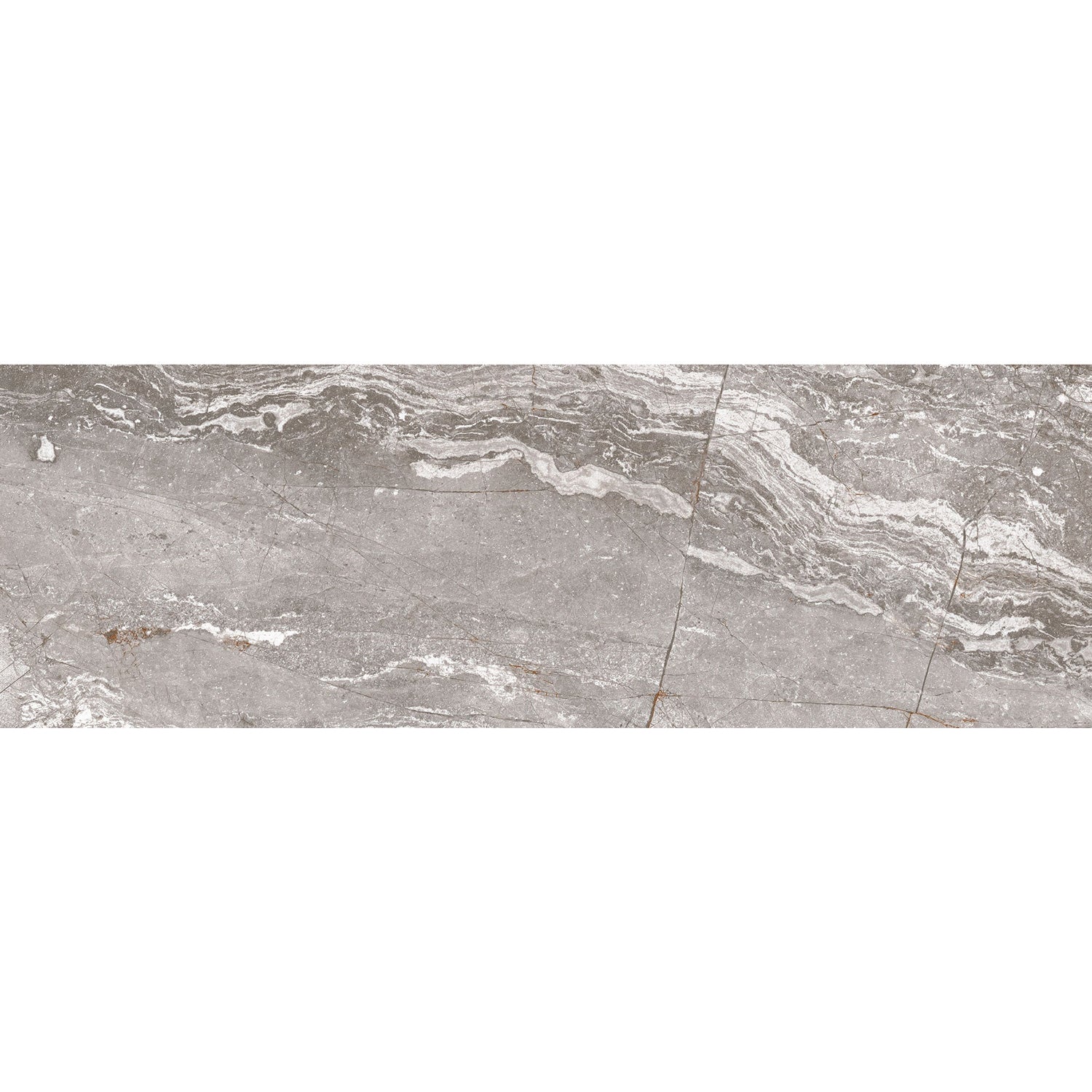 Daltile - Perpetuo - 4 in. x 12 in. Glazed Ceramic Wall Tile - Eternal Grey