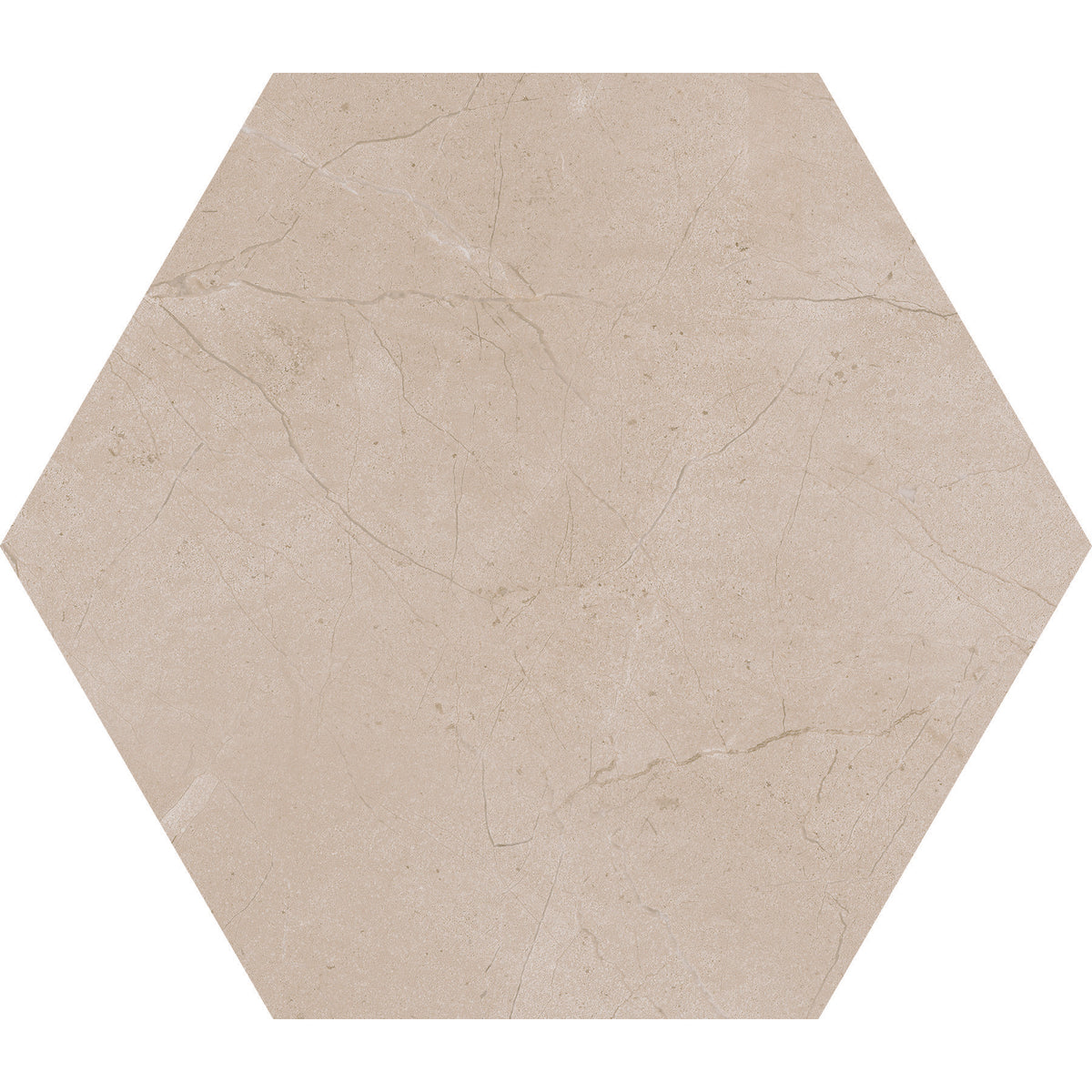 Daltile - Perpetuo - 8 in. Hexagon Glazed Porcelain Floor Tile - Elegant Beige Matte 4