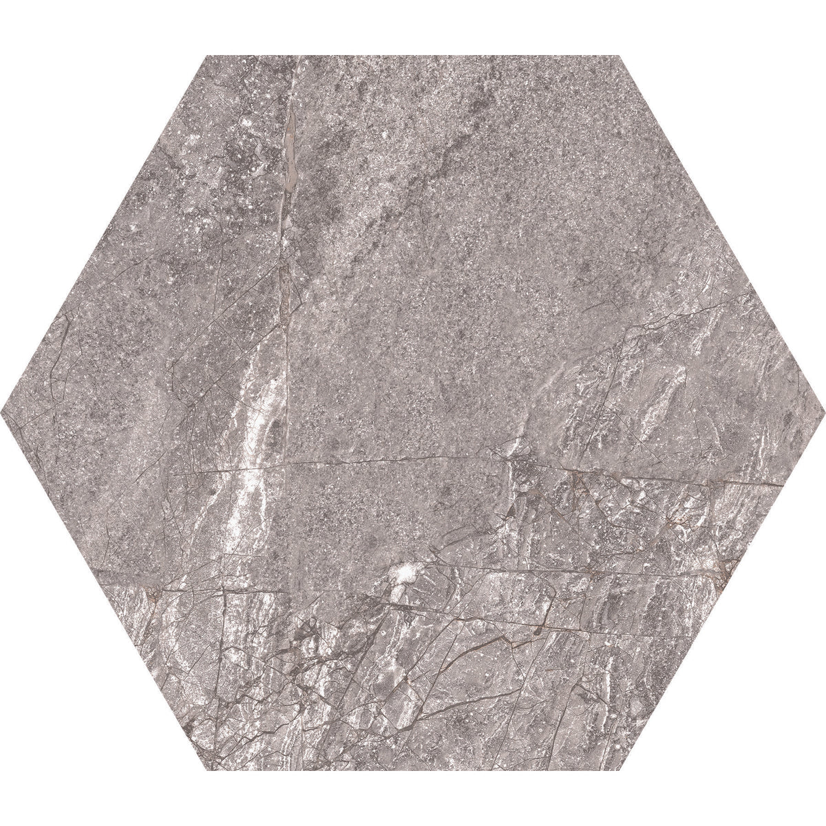 Daltile - Perpetuo - 8 in. Hexagon Glazed Porcelain Floor Tile - Eternal Grey Matte 2
