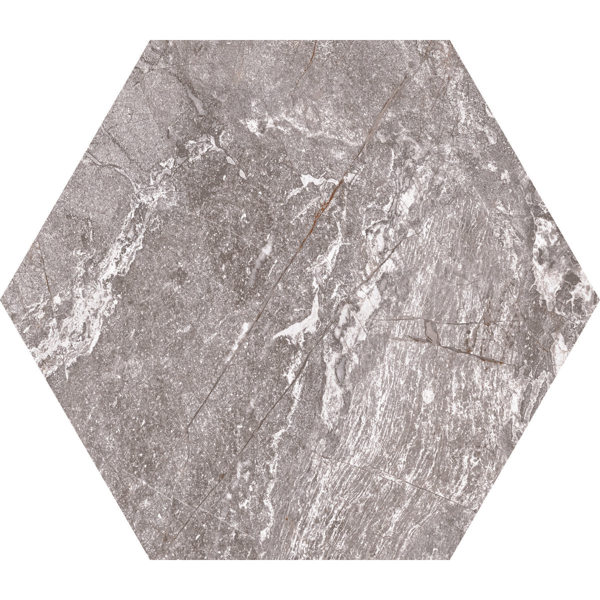 Daltile - Perpetuo - 8 in. Hexagon Glazed Porcelain Floor Tile - Eternal Grey Matte 4