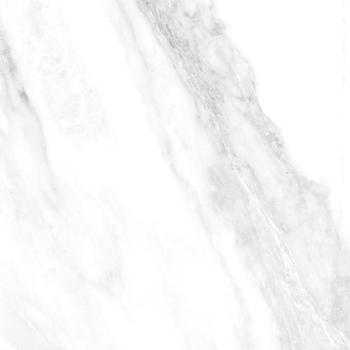 Daltile - Perpetuo - 12 in. x 12 in. Glazed Porcelain Floor Tile - Brilliant White Polished 3