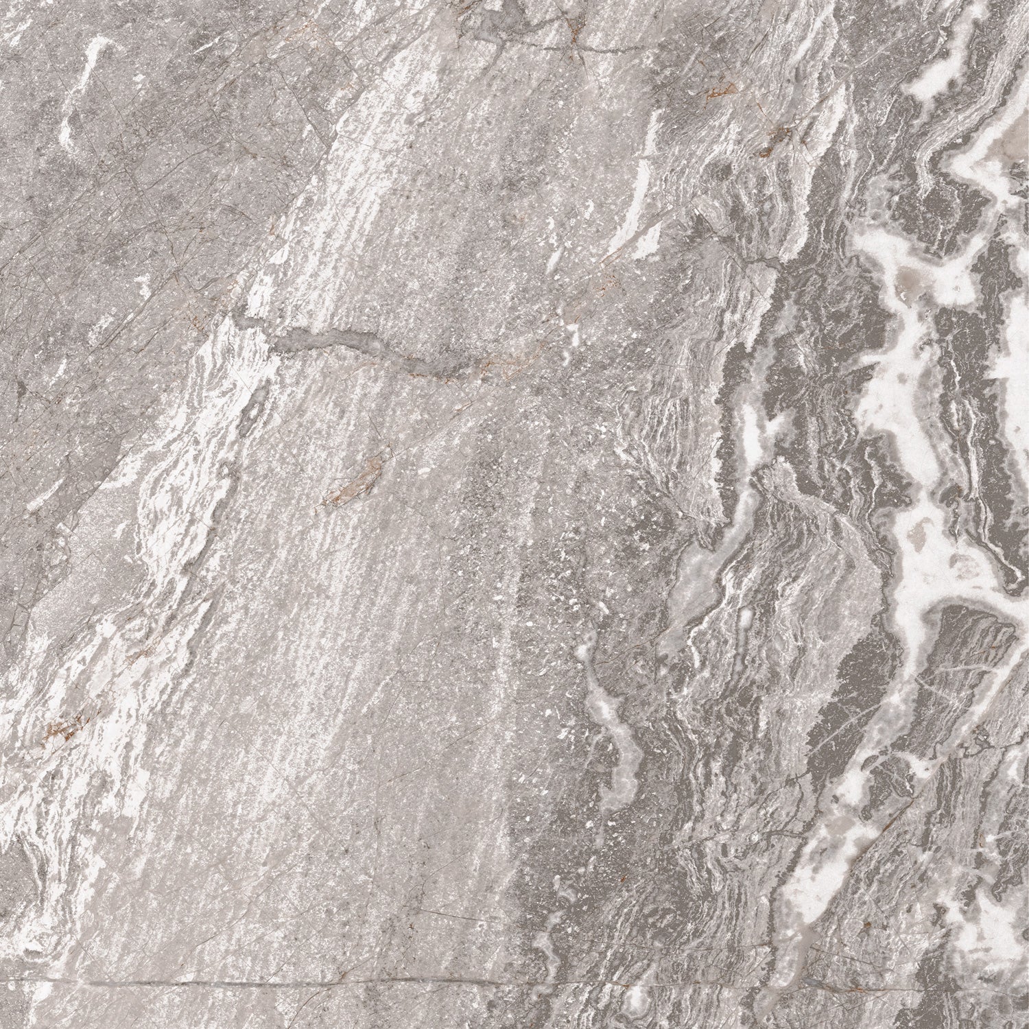 Daltile - Perpetuo - 12 in. x 12 in. Glazed Porcelain Floor Tile - Eternal Grey Polished