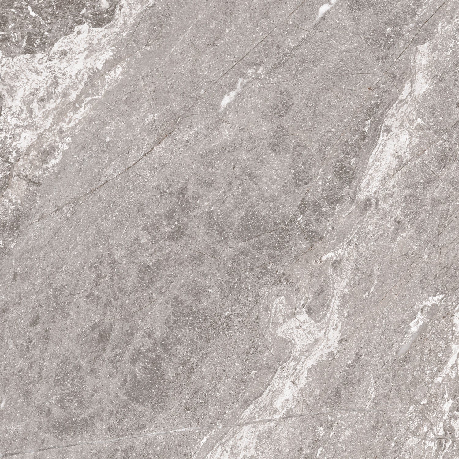 Daltile - Perpetuo - 12 in. x 12 in. Glazed Porcelain Floor Tile - Eternal Grey Polished