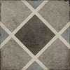 See Daltile Quartetto - 8 in. x 8 in. Glazed Porcelain Tile - Cool Rombo