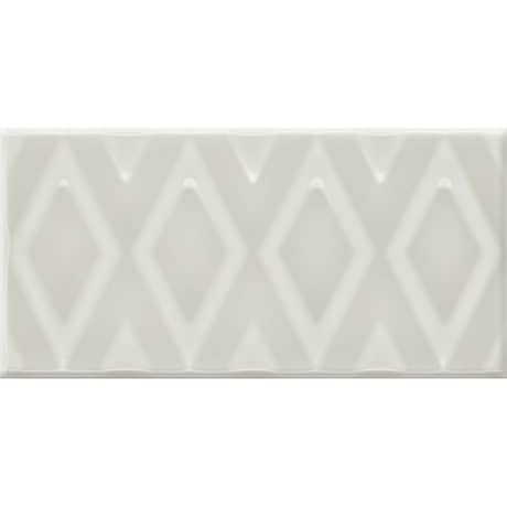 Daltile RetroSpace 3 in. x 6 in. Diamond Accent Wall Tile - Mercury Grey