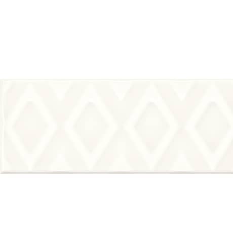 Daltile RetroSpace 3 in. x 6 in. Diamond Accent Wall Tile - Modern White