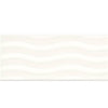 See Daltile RetroSpace 3 in. x 6 in. Wave Accent Wall Tile - Modern White