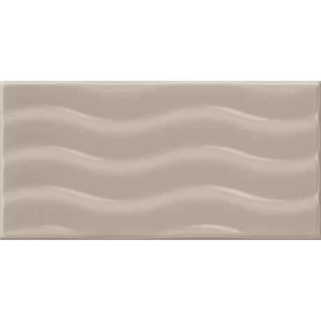 Daltile RetroSpace 3 in. x 6 in. Wave Accent Wall Tile - Sycamore Tan