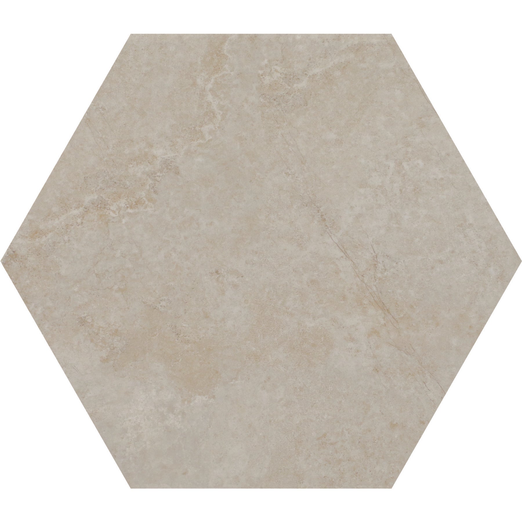 Daltile - Scripter 8 in. Hexagon Glazed Porcelain Floor Tile - Mentor Matte