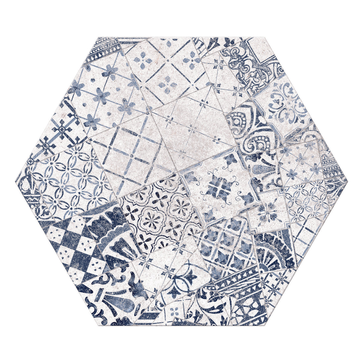 Daltile - Scripter 8 in. Hexagon Decorative Accent - Quest Matte