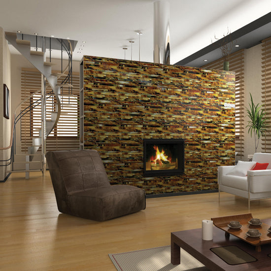 Daltile - Serenade Random Length Glass Mosaic - Sixth Street F182