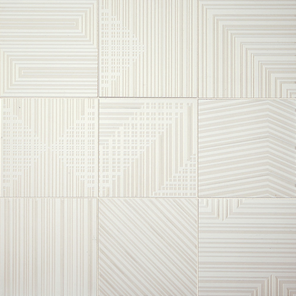 Daltile Geometric Fusion 8 in. x 8 in. Colorbody Porcelain Tile - Pearl GF01