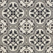 Daltile Memoir - 12 in. x 12 in. Glazed Ceramic Tile - Petal Black ME21