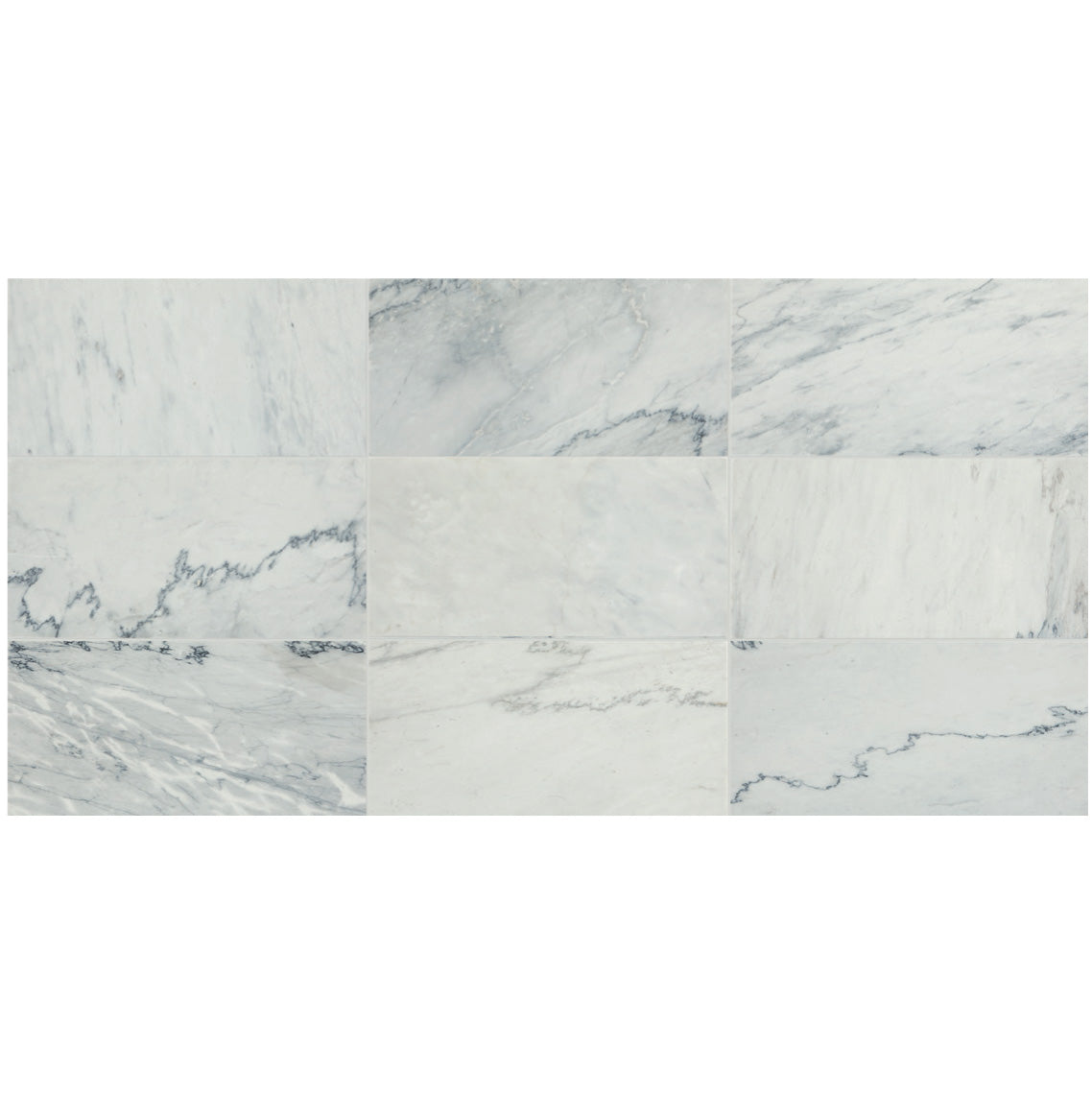 Daltile Raine 3&quot; x 9&quot; Marble Tile - Honed - Cirrus Storm M018