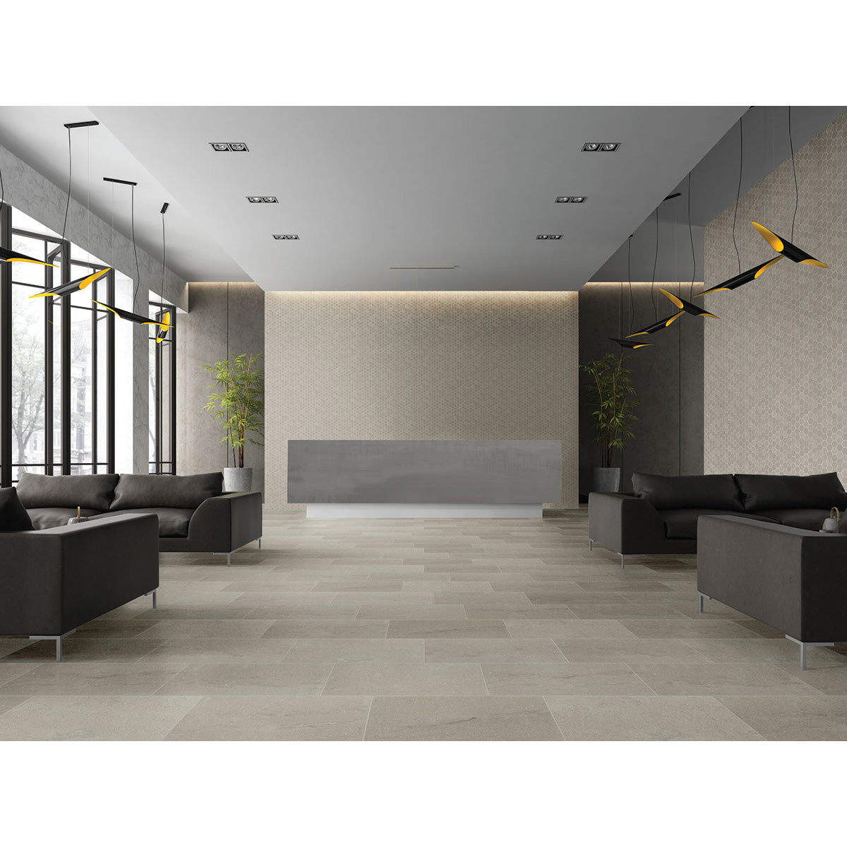 Daltile Raine 12&quot; x 24&quot; Marble Tile