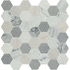 See Daltile Raine 2 in. Hexagon Mosaic - Honed - Cirrus Storm DA32