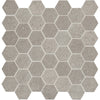 See Daltile Raine 2 in. Hexagon Mosaic - Honed - Cumulus Grey M019