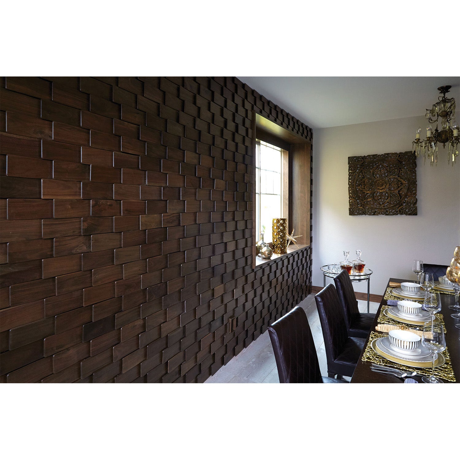 DuChateau - Scale | Reckt Wall Coverings - Brown Ash