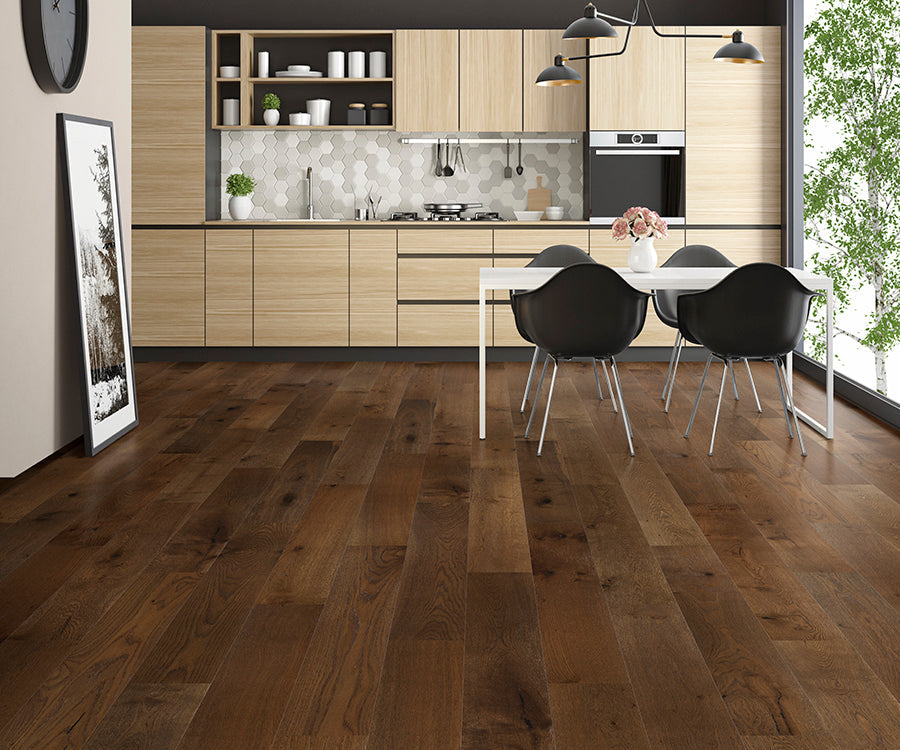 Ribadao - Du Monde Collection - 7 in. Engineered Hardwood - Leather Installed