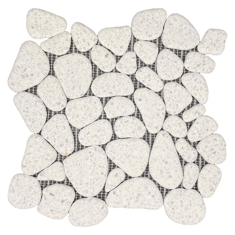 Maniscalco - Eco Rocks Series - 12&quot; x 12&quot; Terrazzo Mosaic - Crushed Crystal