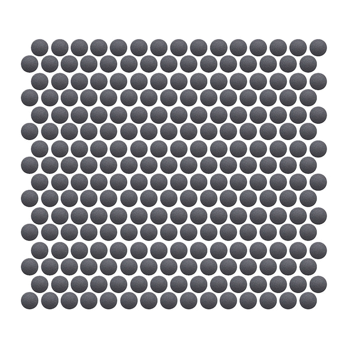 CommodiTile - Elements Pennyround Mosaic - Carbon