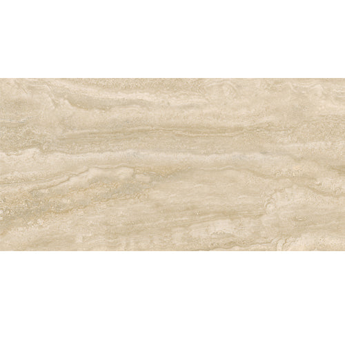Cobsa - Tuscany Vein Cut Series 12 in. x 24 in. Polished Rectified Porcelain Tile - Beige