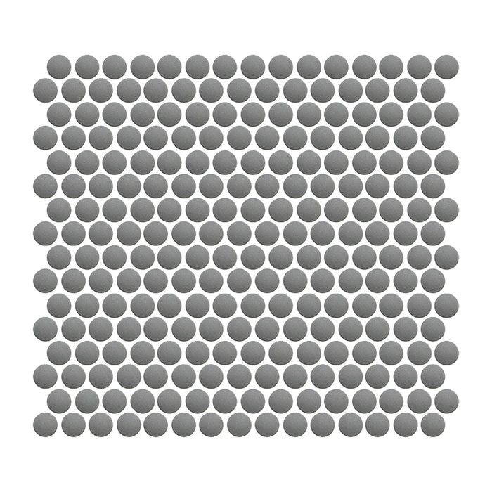 CommodiTile - Elements Pennyround Mosaic - Platinum