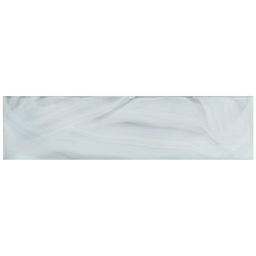 Bellagio Tile - Elegant Swirl 3" x 12" Subway Tile - Porcelain Cloud