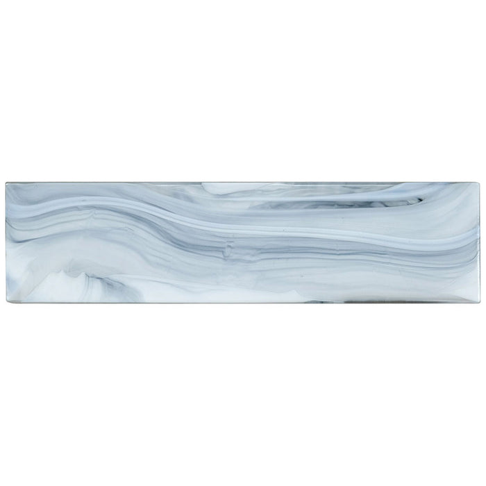 Bellagio Tile - Elegant Swirl 3" x 12" Subway Tile - Lite Wind