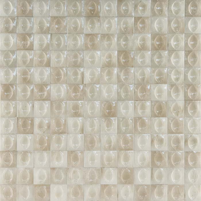 Tesoro - Gleeze Series - 4 in. x 4 in. Porcelain Tile - 3D Egg Deco - Beige