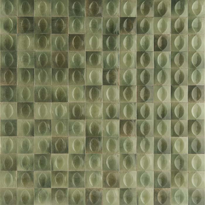 Tesoro - Gleeze Series - 4 in. x 4 in. Porcelain Tile - 3D Egg Deco - Giada