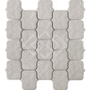 See Enzo Tile - Horizon Porcelain Mosaic Tile - Silver