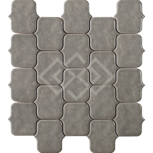 Enzo Tile - Horizon Porcelain Mosaic Tile - Smoke