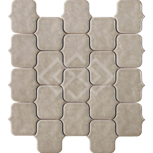 Enzo Tile - Horizon Porcelain Mosaic Tile - Cinder