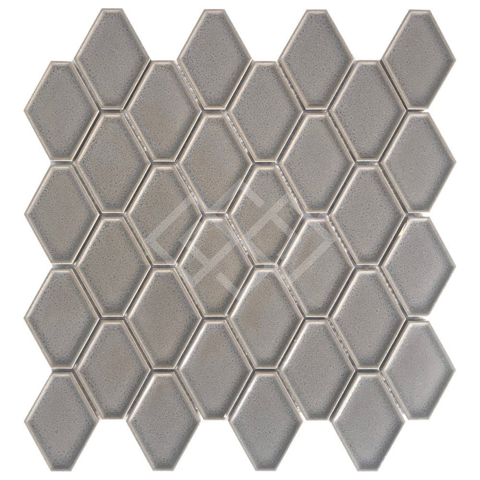 Enzo Tile - Millennium Porcelain Diamond Mosaic Tile - Timber