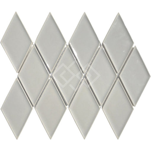 Enzo Tile - Millennium Porcelain Harlequin Mosaic Tile - Flint