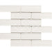 Enzo Tile - Millennium 2" x 6" Porcelain Brick Mosaic Tile - Snow