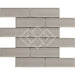 Enzo Tile - Millennium 2" x 6" Porcelain Brick Mosaic Tile - Flint