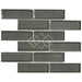Enzo Tile - Millennium 2" x 6" Porcelain Brick Mosaic Tile - Dusk